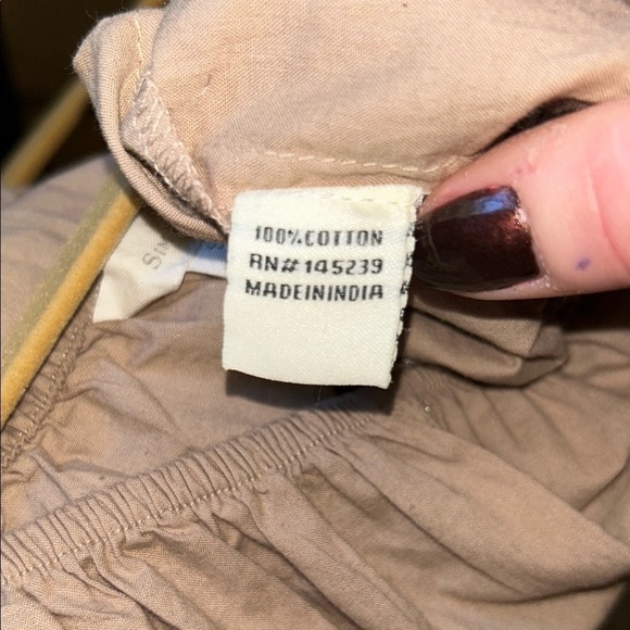 Sim & Sam Beige Puff Sleeve Junior’s Crop Top Size Small - Picture 5 of 5